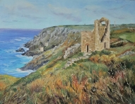 Wheal Owles. Botallack.Cornwall. Oil on canvas. Framed