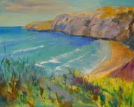 Acrylic painting on canvas panel. 16" x 20"