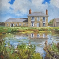 Botallack count house. Oil on canvas. Framed. 