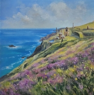 Levant Mine, Cornwall. Oil on canvas. Framed.